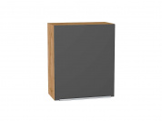 Шкаф верхний с 1-ой дверцей Фьюжн 716*600*320 Stormy Silk / Дуб Вотан