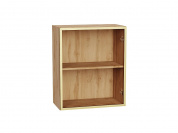 Шкаф верхний с 1-ой остекленной дверцей 716*600*322 Золотой / Дуб Вотан