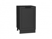 Шкаф нижний с 1-ой дверцей Глетчер 816*500*478 Маренго Силк / Graphite