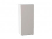 Шкаф верхний с 1-ой дверцей Фьюжн 920*400*320 Clay Silk / Белый