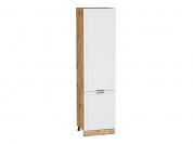 Шкаф пенал с 2-мя дверцами Барселона 2336*600*574 Белый / Дуб Вотан