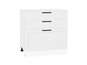 Шкаф нижний с 3-мя ящиками Нео 816*800*480 White Silk / Белый