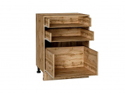 Каркас нижнего шкафа с 3-мя ящиками Н 603 816*600*462 Дуб Вотан