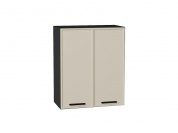 Шкаф верхний с 2-мя дверцами Фрейм 716*600*324 Cream Silk / Graphite