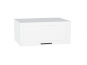 Шкаф верхний горизонтальный глубокий Глетчер 358*800*574 Айленд Силк / Белый