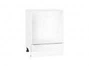 Шкаф нижний под духовку Фьюжн 816*600*476 Silky White / Белый