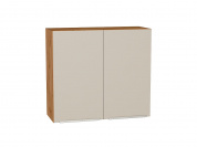 Шкаф верхний с 2-мя дверцами Фьюжн 716*800*320 Cream Silk / Дуб Вотан