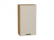 Шкаф верхний с 1-ой дверцей Фрейм 920*500*324 Cream Silk / Дуб Вотан