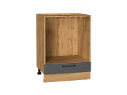 Шкаф нижний под духовку Сканди 816*600*476 Stormy Silkwood / Дуб Вотан