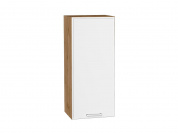 Шкаф верхний с 1-ой дверцей Квадро 920*400*321 Белый / Дуб Вотан