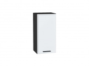 Шкаф верхний с 1-ой дверцей Фрейм 716*350*324 White Silk / Graphite