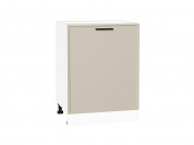 Шкаф нижний с 1-ой дверцей Фрейм 816*600*484 Cream Silk / Белый