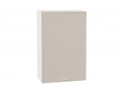 Шкаф верхний с 1-ой дверцей Квадро 920*600*321 Кашемир / Белый