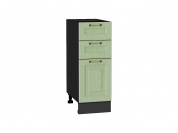 Шкаф нижний с 3-мя ящиками Ницца 816*300*478 Дуб оливковый / Graphite