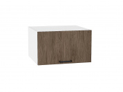 Шкаф верхний горизонтальный глубокий Флэт 358*600*574 Brown Casella Oak 2S / Белый