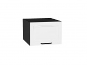 Шкаф верхний горизонтальный глубокий Нео 358*500*576 White Silk / Graphite