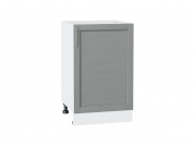 Шкаф нижний с 1-ой дверцей Сканди 816*500*480 Grey Softwood / Белый