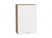 Шкаф верхний с 1-ой дверцей Квадро 920*600*321 Белый / Дуб Вотан