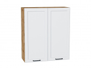 Шкаф верхний с 2-мя дверцами Барселона 920*800*324 Белый / Дуб Вотан