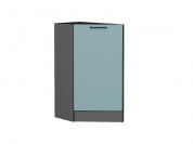 Шкаф нижний торцевой Флэт 816*296*552 Grey-green In 2S / Graphite