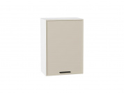 Шкаф верхний с 1-ой дверцей Фрейм 716*500*324 Cream Silk / Белый