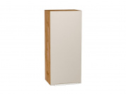 Шкаф верхний с 1-ой дверцей Фьюжн 920*400*320 Cream Silk / Дуб Вотан