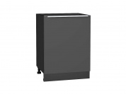 Шкаф нижний с 1-ой дверцей Фьюжн 816*600*480 Stormy Silk / Graphite