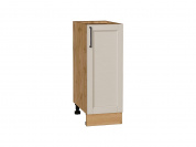 Шкаф нижний с 1-ой дверцей Сканди 816*300*480 Cream Silkwood / Дуб Вотан