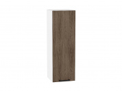 Шкаф верхний с 1-ой дверцей Флэт 920*300*318 Brown Casella Oak 2S / Белый