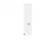 Шкаф пенал с 2-мя дверцами Фрейм 2132*400*580 White Silk / Белый