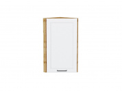 Шкаф верхний торцевой Барселона 716*300*310 Белый / Дуб Вотан