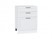 Шкаф нижний с 3-мя ящиками Барселона 816*600*484 Белый / Белый