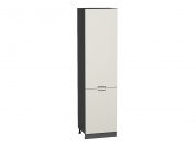 Шкаф пенал с 2-мя дверцами Флэт 2336*600*574 Cashmere In 2S / Graphite