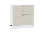 Шкаф нижний с 3-мя ящиками Ницца 816*800*478 Агат / Белый