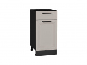 Шкаф нижний с 1-ой дверцей и ящиком Нео 816*400*478 Clay Silk / Graphite