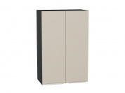 Шкаф верхний с 2-мя дверцами Фьюжн 920*600*320 Cream Silk / Graphite