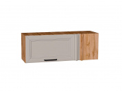 Шкаф верхний прямой угловой горизонтальный Нео 358*1000*350 Clay Silk / Дуб Вотан