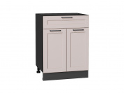 Шкаф нижний с 2-мя дверцами и ящиком Барселона 816*600*484 Кашемир / Graphite