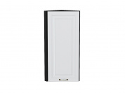Шкаф верхний торцевой Ницца 920*300*304 Белый / Graphite