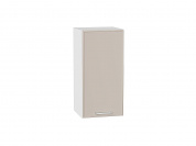 Шкаф верхний с 1-ой дверцей Квадро 716*350*321 Кашемир / Белый