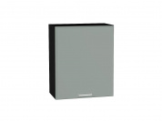Шкаф верхний с 1-ой дверцей Квадро 716*600*321 Аквамарин / Graphite
