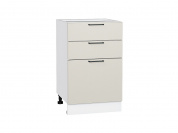 Шкаф нижний с 3-мя ящиками Флэт 816*500*478 Cashmere In 2S / Белый