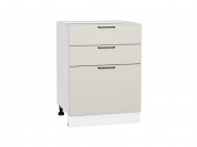 Шкаф нижний с 3-мя ящиками Флэт 816*600*478 Cashmere In 2S / Белый