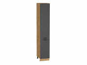 Шкаф пенал с 2-мя дверцами Фрейм 2336*400*580 Stormy Silk / Дуб Вотан