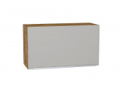 Шкаф верхний горизонтальный Фьюжн 458*800*318 Silky Light Grey / Дуб Вотан