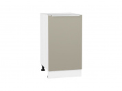 Шкаф нижний с 1-ой дверцей Фьюжн 816*450*480 Silky Grey / Белый