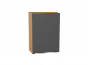 Шкаф верхний с 1-ой дверцей Фьюжн 716*500*320 Stormy Silk / Дуб Вотан