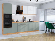 Квадро-01 2140*3000*600 Белый/Аквамарин