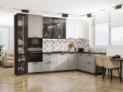 Нео-04 2340*3200/1800*600 White Silk/Clay Silk