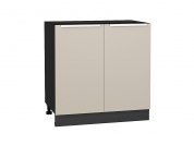 Шкаф нижний с 2-мя дверцами Фьюжн 816*800*480 Cream Silk / Graphite